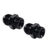Black Aluminum AN10 Flare to 8AN ORB Male Fitting Adapter w/ O-Rings