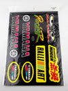 Yamaha No Fear Mugen Rally Art Motorcycle Sticker Sheet Decals