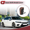 Honda Inspire 2023 Brown Faux Leather Car Gear Shift Knob Cover