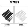 Honda Civic (2016-2021) Black 8 x Car Door Cover Trim Stickers