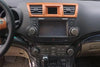 Toyota Highlander Center AC Air Outlet Vent Wood Grain Trim (2008–2013)