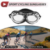 Motorcycle Riding Goggles Transparent Lens Black Frame Cycling Sunglasses