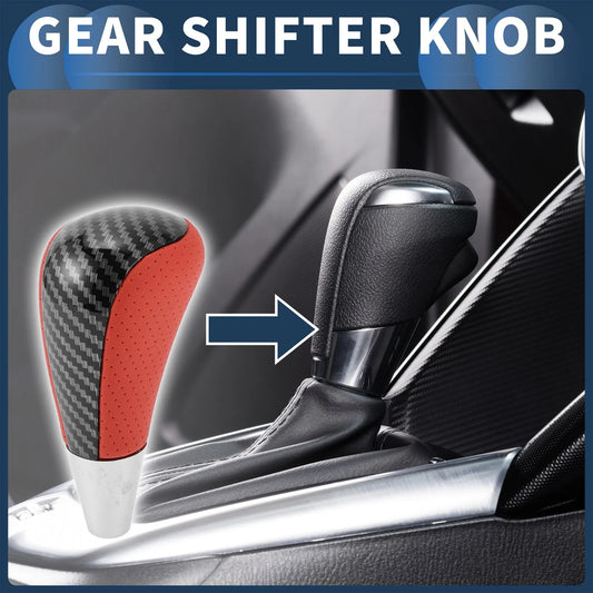 Automatic Gear Shift Knob for Toyota 4Runner 2003-2021 Faux Leather Black Red
