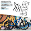 4 x Motorcycle Net and Rope 30cm Elastic Luggage Net 60cm Elastic Rope