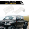 Jeep Wrangler JL JLU (2018-2024) White Rear Door Latch Lock Cover Trim