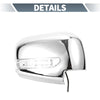 Mitsubishi Chrome Plated Rearview Mirror Cover Overlay with LED Light