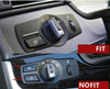 BMW 5 Series 3 x Car Center Headlight Switch Button Panels (2010-2017)