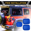 Jeep Gladiator Blue Exterior Door Handle Bowl Cover Trims (2020-2024)