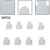 Square Fasteners 50pcs Retainer Fender Car Door Trim Panel Push Rivet Clips
