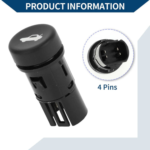 Chevrolet Camaro Trunk Lid Lock Release Push Button Switch (2011-2015)