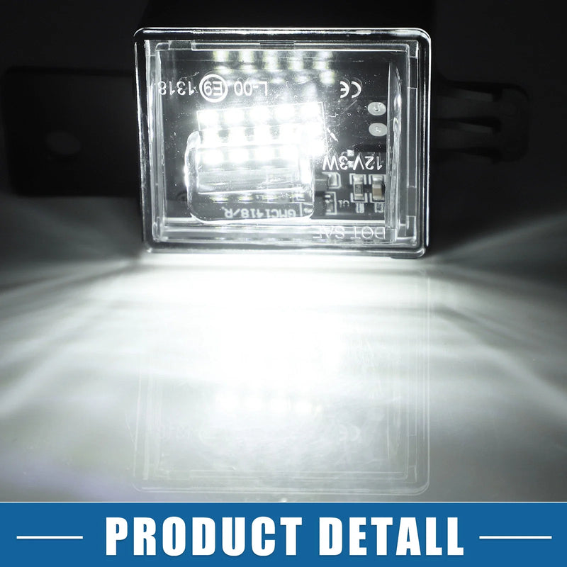 Chevy Pair Car White LED License Plate Light 2835SMD