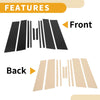 Toyota RAV4 (2020-2021) Black Plastic 10 Pcs Window Trim Covers