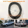 Toyota Corolla AE80 AE82 CE80 Trunk Lid Weatherstrip Rubber Seal (1983-1987)