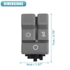 Chevy Copper Tone Black Gray Headlight Switch
