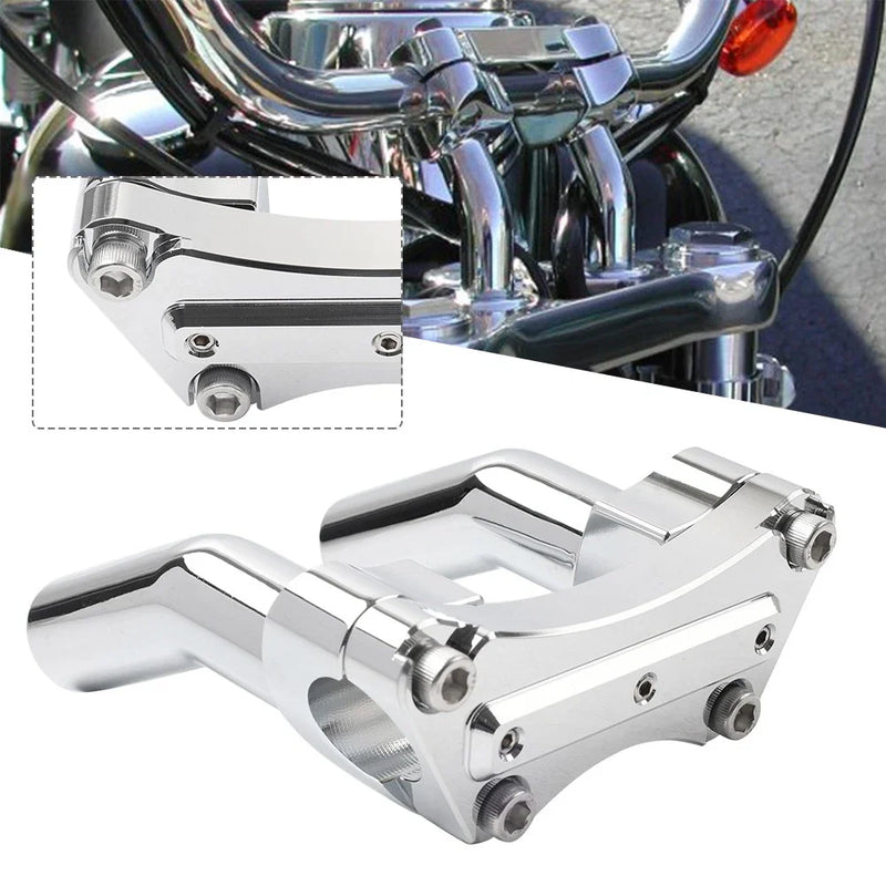 Harley Tour 4" Tall Pullback Handlebar Riser 1" Clamp