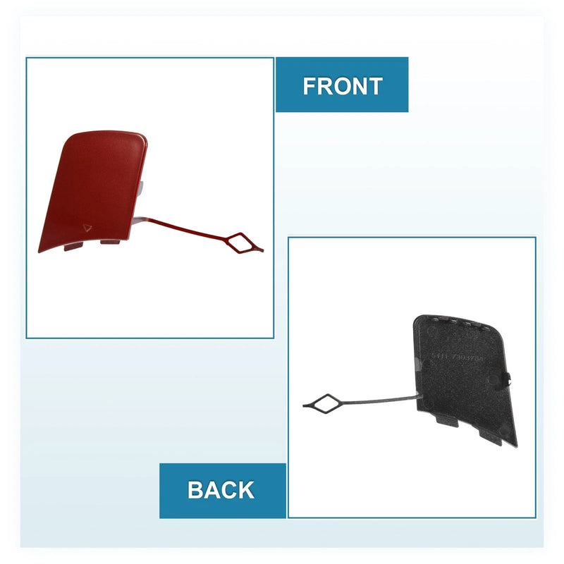 BMW X1 Red Front Bumper Tow Hook Cover (2012-2015)