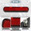 Motorcycle Bicycle Reflector Spoke Safety Reflective with Screw Red