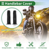 Motorcycle 2 x 7/8in 22mm Hand Grips Rubber Black
