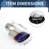 Honda Civic (2016-2019) Burnt Blue Slant Exhaust Tip 2.3" Inlet