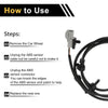 Dodge Ram 1500 ABS Wheel Speed Sensor  Front Left/Right (2000 - 2001)