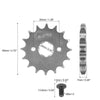 Motorcycle ATV UTV 16T 20mm Front Engine Sprocket Titanium Tone