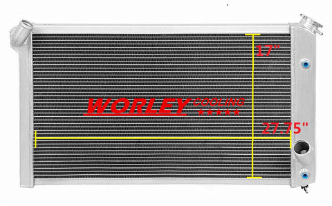 Chevy Corvette C3 V8 5.7L 7.4L 33.5" Aluminum Radiator (1973-1976)