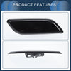 Honda Accord VIII 2011-2013 Black 1 x Front Right Washer Nozzle Cover
