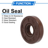 Car Oil Seal 12x32x7mm 2 x Seal Ring Rotary Shaft Seal FKM Brown