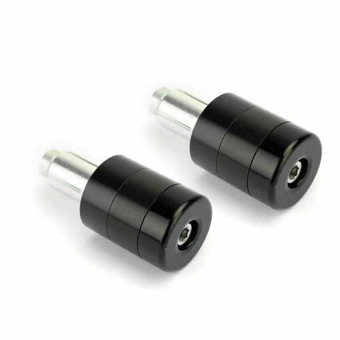 F2 22mm Aluminum Black Motorcycle Handlebar Weights