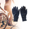 L Motorcycle Gloves Breathable Full Finger Polyester Outdoor Gloves Blue 1 Pair