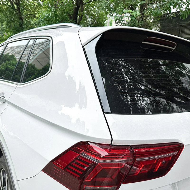VW Tiguan Rline 2 x Gloss Black Rear Window Spoilers (2017-2023)
