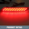 Honda Civic Rear Bumper LED Reflector Brake Tail Light Red Lens (13-15)