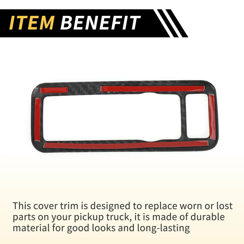 Ford Maverick Carbon Fiber Headlight Switch Button Panel Cover (22-24)