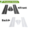 Chevy Equinox 6x Pillar Window Trim Carbon Fiber (2005-2009)