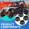 Honda Pioneer 700 / 700-4 / 1000 / 1000-5 Set of 4 Wheel Center Caps