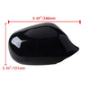 BMW LCI E90 328i 335i Gloss Black Textured Mirror Cover Caps (2009-2011)