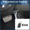 Peugeot 508 (2012-2014) Silver Tone 4 Pcs Foot Accelerator Pedal Covers