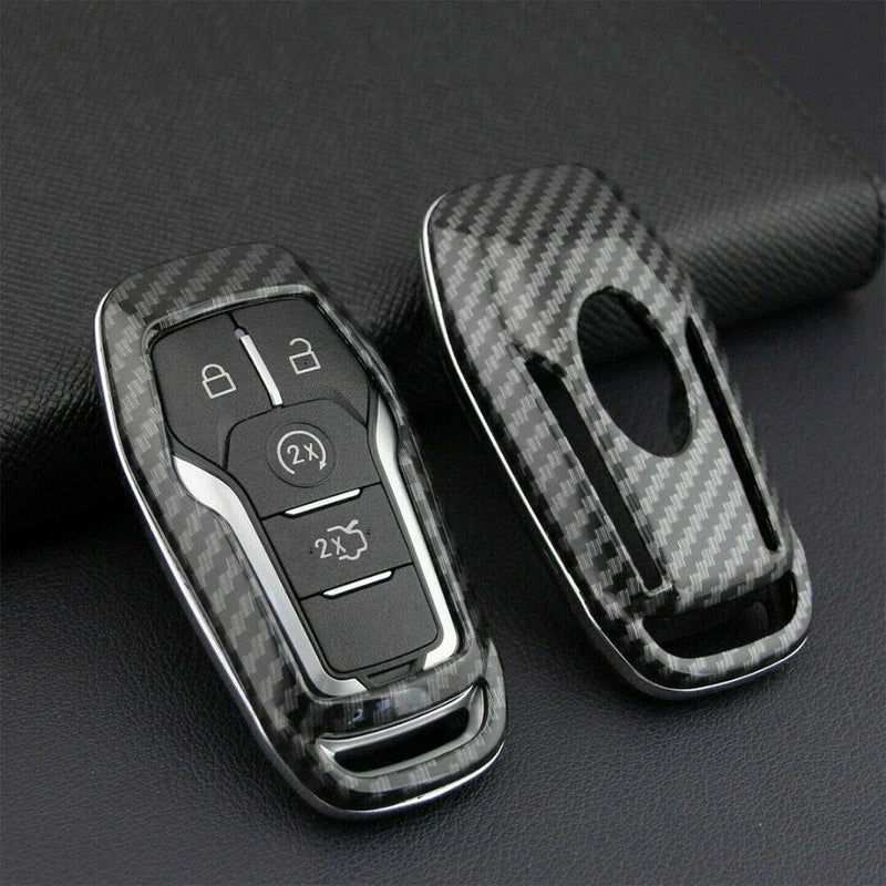 Ford Lincoln 2 x Smart Key Cover & Chain Holder