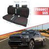 Dodge Ram Black Red Rear Seat Covers 3 Pcs