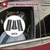 Ford Escape (2013-2019) Carbon Fiber Black 6 Pcs Door Pillar Window Trim