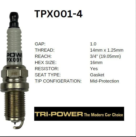 MG MG3 1.5L NSE 4 x Iridium Spark Plug Set