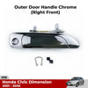 RH Front Outer Door Handle Chrome Fits Honda Civic Dimension EU EP ES EM 2001-05