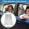 Ford Bronco (2021-2023) Silver Tone Door Pillar Window Trim