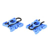 BMW E32 4 x 11.5mm Window Regulator Sliding Pivot Clips Blue (1986-1994)