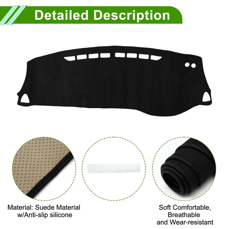 Nissan Kicks 2018-2020 Sun Protector Black Dashboard Cover Mat