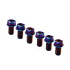 Motorcycle Bicycle 6pcs M6x20mm Titanium Torx Head Flange Bolts