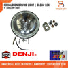 Universal Auxiliary Driving Lamp H3 55W 4" Denji Clear Lens Fog Light