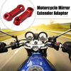 Honda Yamaha Pair 10mm 8mm Mirror Extender Adapter Red