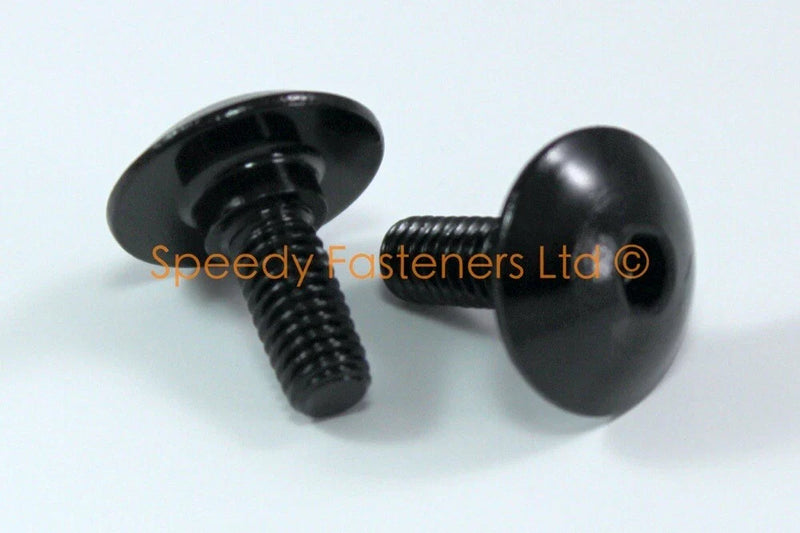 Fork Head Bolts 2 x m5/m6 Aluminum Black Shoulder to Shoulder