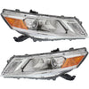 Left and Right Headlights For Honda Crosstour 2013-2015
